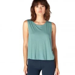Beyond Yoga Aquarius Twisted Yoga Tank True Teal