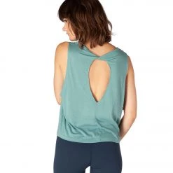 Beyond Yoga Aquarius Twisted Yoga Tank True Teal