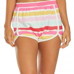 Spiritual Gangster Zoe Shorts Rainbow Stripe CLOTHING
