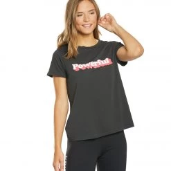 Spiritual Gangster Powerful Aurora Boxy Tee Vintage Black