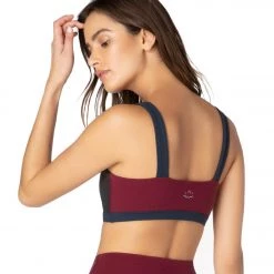 Beyond Yoga True Colorblock Yoga Sports Bra Jet Black