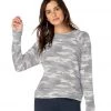 Beyond Yoga Hacci Favorite Raglan Crew Yoga Pullover Gray Camo Heather 2 Beyond Yoga Hacci Favorite Raglan Crew Yoga Pullover Gray Camo Heather