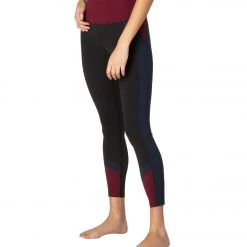 CLOTHING Beyond Yoga True Colorblock High Waisted 7/8 Yoga Leggings Jet Black