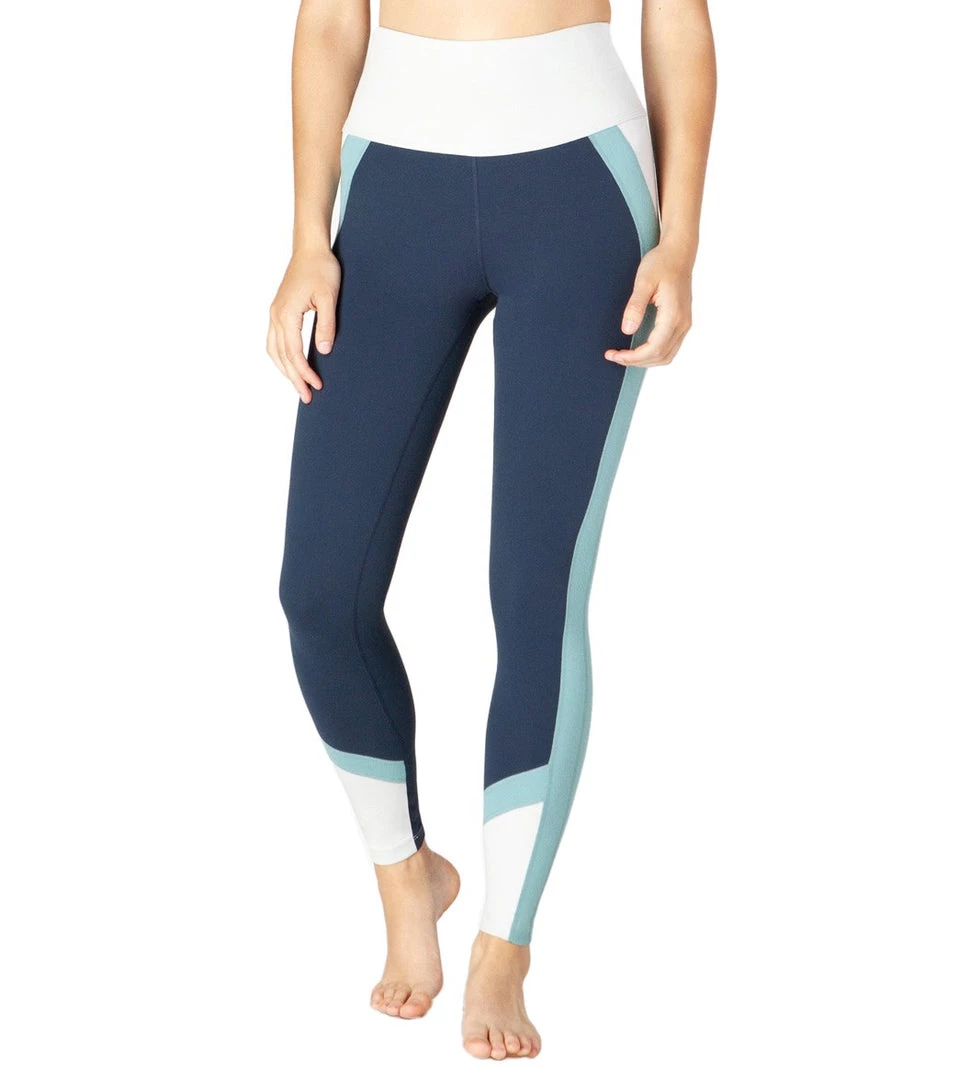 Beyond Yoga True Colorblock High Waisted 7/8 Yoga Leggings Nocturnal Navy 4 Beyond Yoga True Colorblock High Waisted 7/8 Yoga Leggings Nocturnal Navy