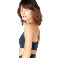 Beyond Yoga Peek Through Yoga Sports Bra Nocturnal Navy Heather CLOTHING 10 Beyond Yoga Peek Through Yoga Sports Bra Nocturnal Navy Heather CLOTHING