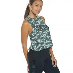 Spiritual Gangster SGV Crop Tank Camo CLOTHING