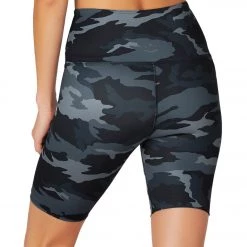Beyond Yoga Lux High Waisted Biker Shorts Navy Camo CLOTHING