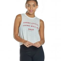 Spiritual Gangster Okay Crop Tank Stone 15 Spiritual Gangster Okay Crop Tank Stone