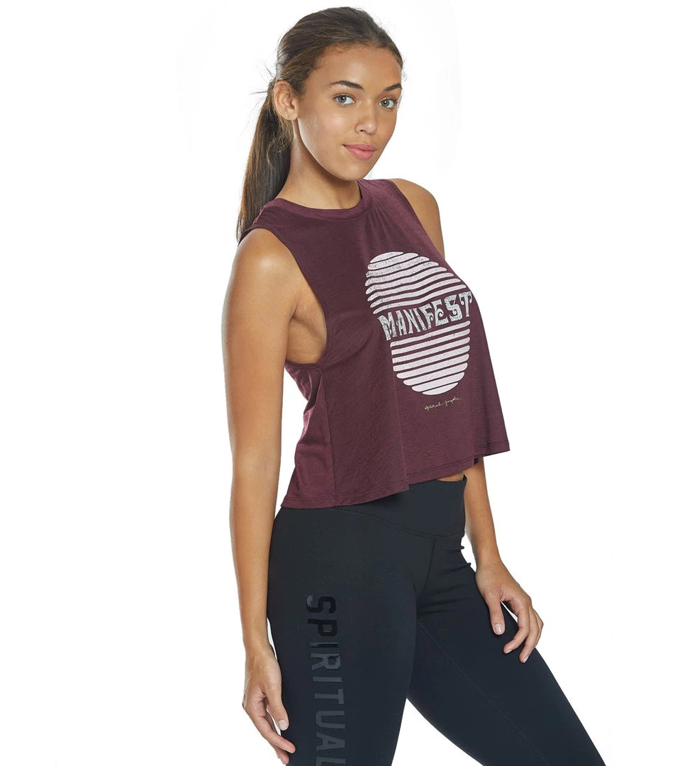 Spiritual Gangster Manifest Tech Crop Tank Fig 4 Spiritual Gangster Manifest Tech Crop Tank Fig