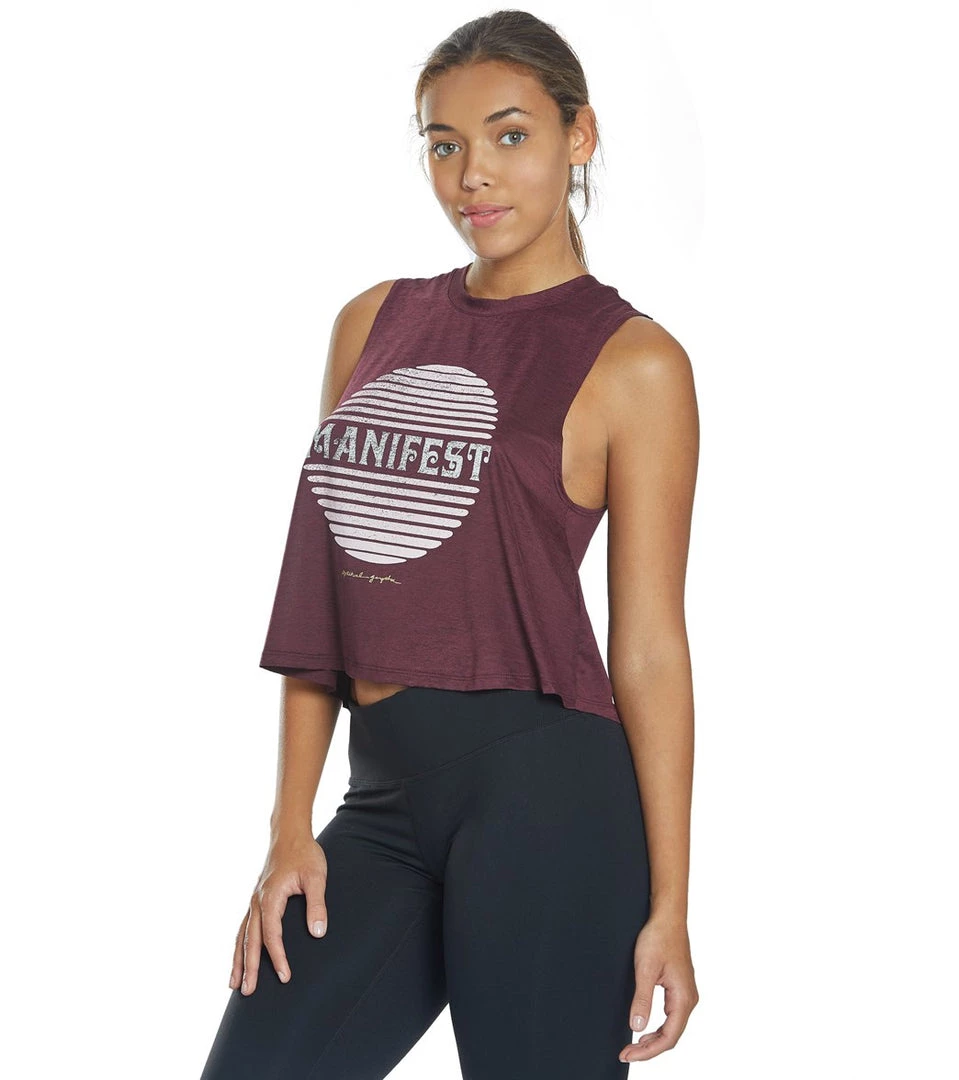 Spiritual Gangster Manifest Tech Crop Tank Fig 7 Spiritual Gangster Manifest Tech Crop Tank Fig