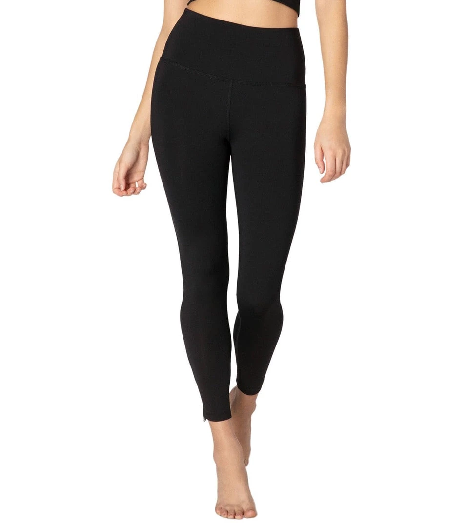 CLOTHING Beyond Yoga Zip By Boulevard High Waisted 7/8 Yoga Leggings 3 CLOTHING Beyond Yoga Zip By Boulevard High Waisted 7/8 Yoga Leggings