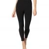 Beyond Yoga Zip By Boulevard High Waisted 7/8 Yoga Leggings Black