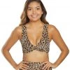 Spiritual Gangster Cheetah Inner Peace Sports Bra CLOTHING