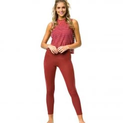 Onzie Edge Yoga Tank Warm Pinecone Stripe Mesh 11 Onzie Edge Yoga Tank Warm Pinecone Stripe Mesh