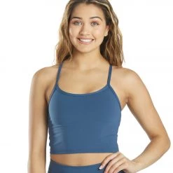 CLOTHING Everyday Yoga Unity Solid Crop Tank True Navy