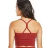 Everyday Yoga Unity Solid Crop Tank Auburn Red
