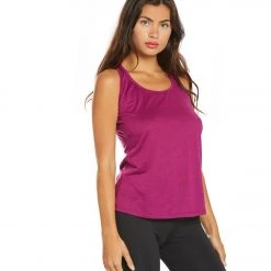 Balance Collection Nirvana Yoga Tank Top Magenta Lust CLOTHING