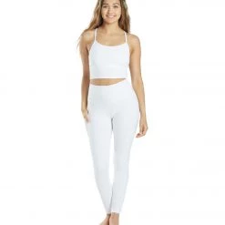 CLOTHING Everyday Yoga Unity Solid Crop Tank White