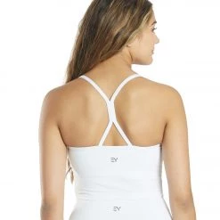 CLOTHING Everyday Yoga Unity Solid Crop Tank White