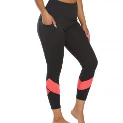 Marika Nellie Mid Calf Yoga Capris Sassy Coral CLOTHING