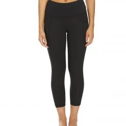 CLOTHING Marika Carter Mid Calf Yoga Capris Black