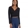 Everyday Yoga Studio To Street Layering Crop Wrap Black CLOTHING