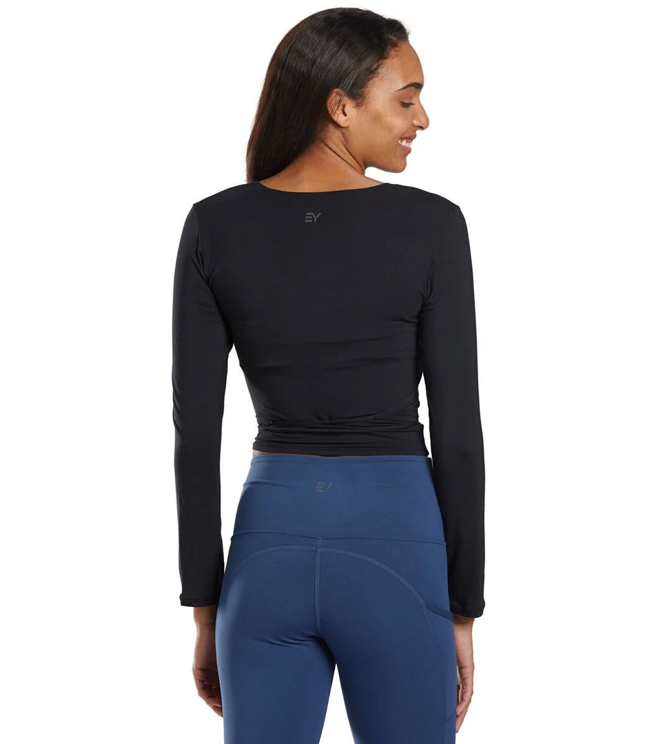 Everyday Yoga Studio To Street Layering Crop Wrap Black CLOTHING 5 Everyday Yoga Studio To Street Layering Crop Wrap Black CLOTHING