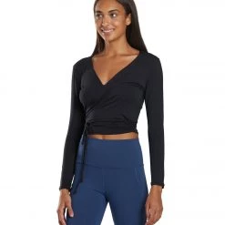 Everyday Yoga Studio To Street Layering Crop Wrap Black CLOTHING 14 Everyday Yoga Studio To Street Layering Crop Wrap Black CLOTHING