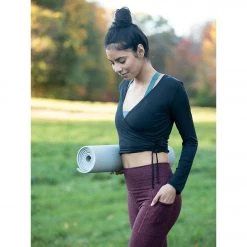 Everyday Yoga Studio To Street Layering Crop Wrap Black CLOTHING 15 Everyday Yoga Studio To Street Layering Crop Wrap Black CLOTHING