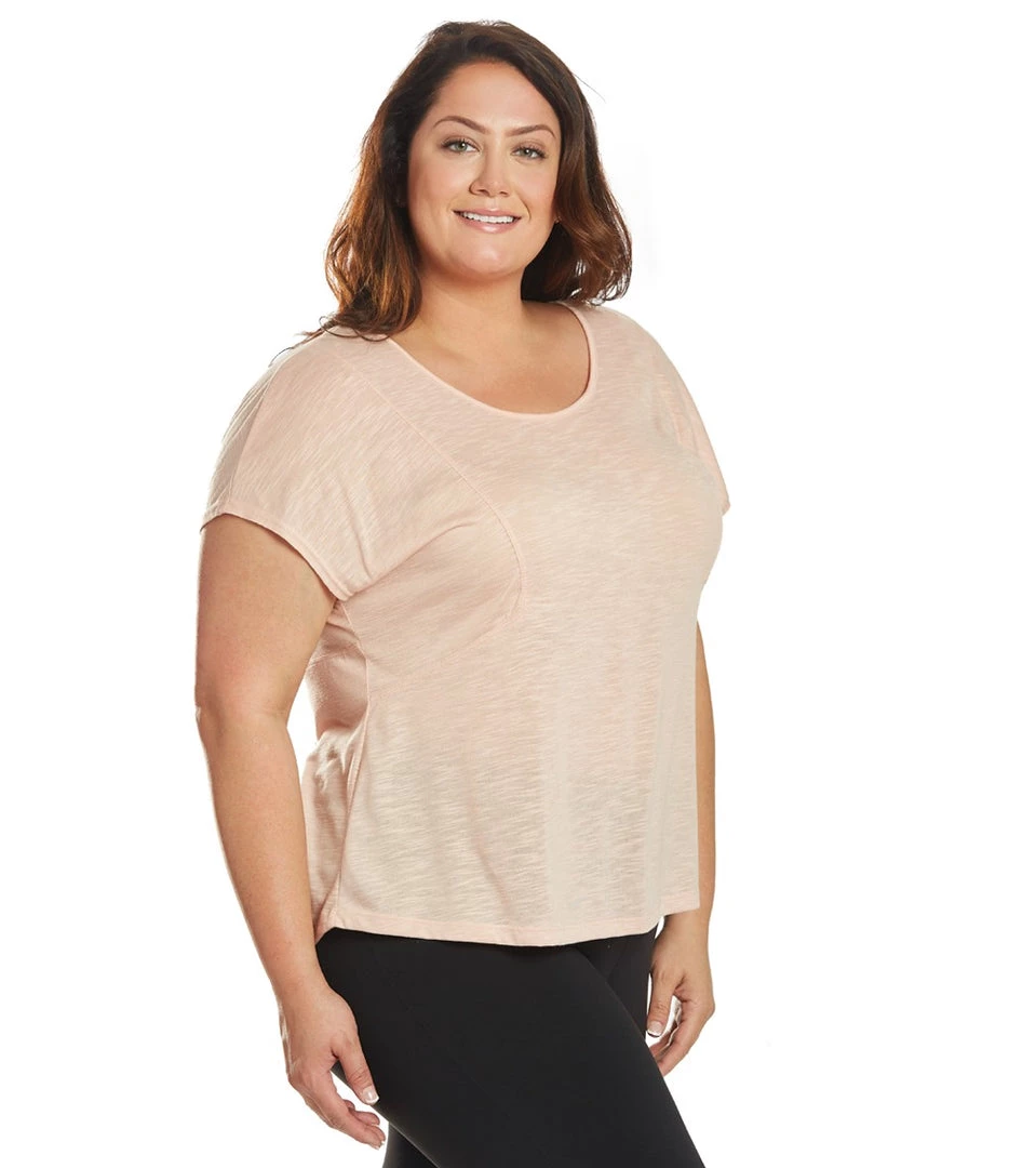 CLOTHING Marika Plus Size Nadine Yoga Tee Evening Sand 4 CLOTHING Marika Plus Size Nadine Yoga Tee Evening Sand