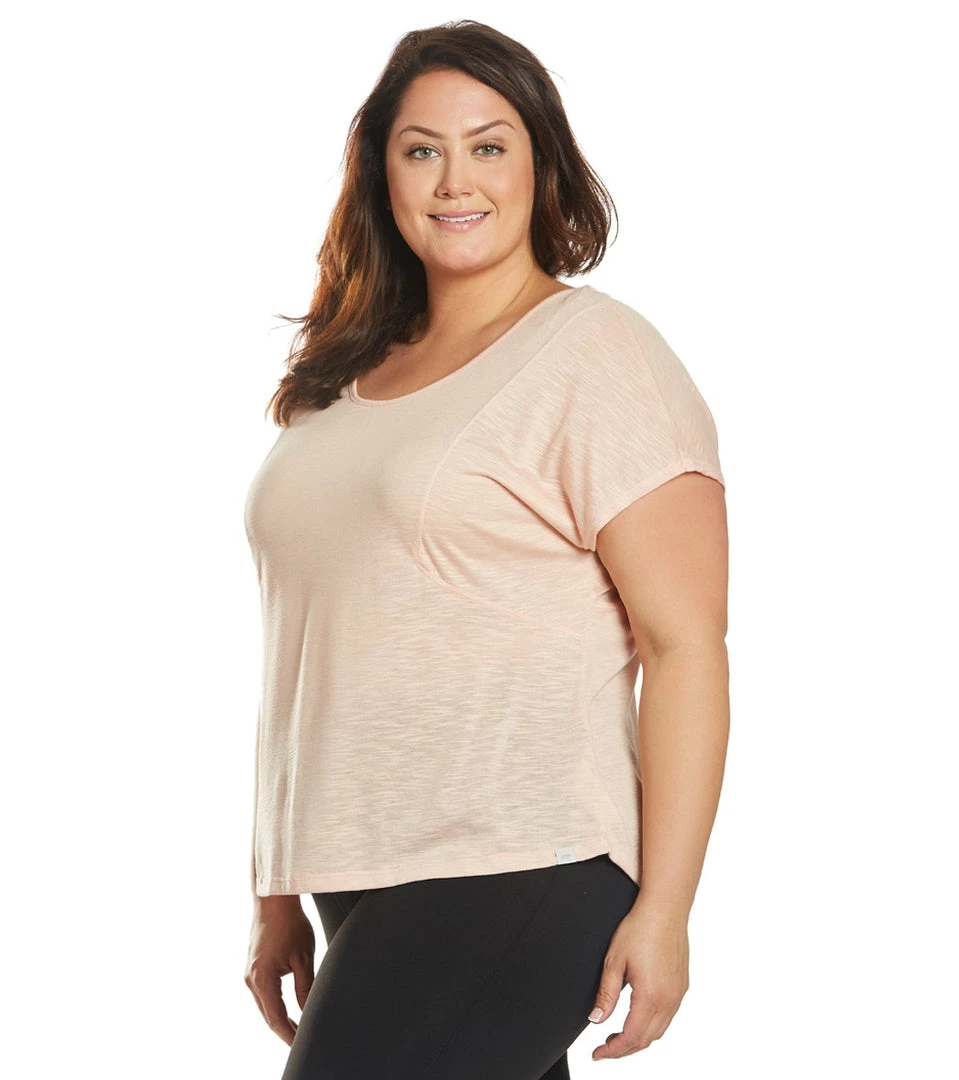CLOTHING Marika Plus Size Nadine Yoga Tee Evening Sand 7 CLOTHING Marika Plus Size Nadine Yoga Tee Evening Sand