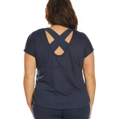 CLOTHING Marika Plus Size Nadine Yoga Tee Navy Blazer 11 CLOTHING Marika Plus Size Nadine Yoga Tee Navy Blazer