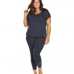 CLOTHING Marika Plus Size Nadine Yoga Tee Navy Blazer 12 CLOTHING Marika Plus Size Nadine Yoga Tee Navy Blazer