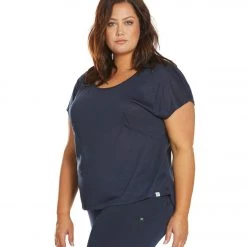 CLOTHING Marika Plus Size Nadine Yoga Tee Navy Blazer 13 CLOTHING Marika Plus Size Nadine Yoga Tee Navy Blazer