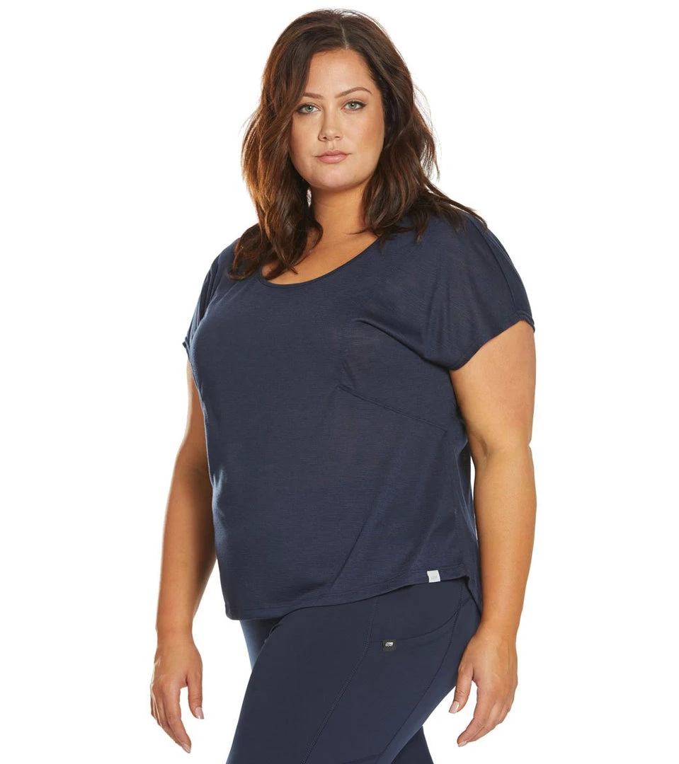 CLOTHING Marika Plus Size Nadine Yoga Tee Navy Blazer 7 CLOTHING Marika Plus Size Nadine Yoga Tee Navy Blazer