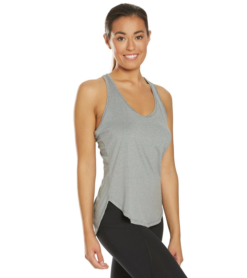 Marika Getaway Singlet Yoga Tank Top Heather Black CLOTHING 4 Marika Getaway Singlet Yoga Tank Top Heather Black CLOTHING