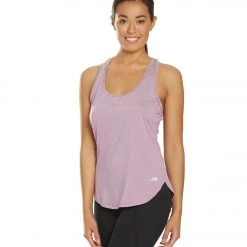 Marika Getaway Singlet Yoga Tank Top Heather Magenta Lust CLOTHING