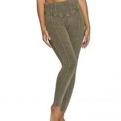 Free People Hybrid Yoga Leggings Army CLOTHING