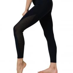 Onzie Shape Mesh 7/8 Yoga Leggings Stripe Mesh CLOTHING