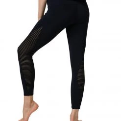 Onzie Shape Mesh 7/8 Yoga Leggings Stripe Mesh CLOTHING 10 Onzie Shape Mesh 7/8 Yoga Leggings Stripe Mesh CLOTHING