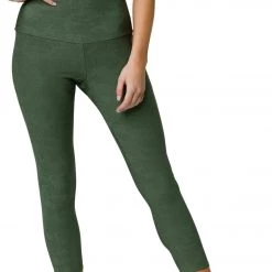 Onzie Camo Jacquard 7/8 Yoga Leggings Olive Twist Camo CLOTHING