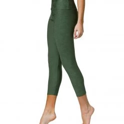 Onzie Camo Jacquard 7/8 Yoga Leggings Olive Twist Camo CLOTHING