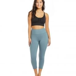 Balance Collection Briar High Waisted Yoga Capris Goblin Blue
