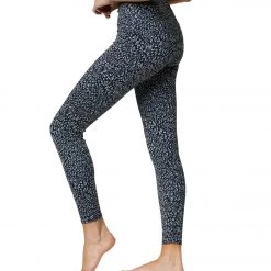 Long Leggings Onzie Tech Cell Phone Pocket Yoga Leggings Honey Leopard