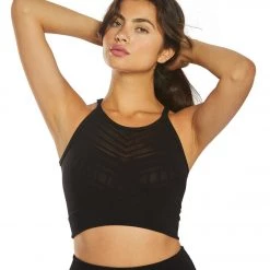 CLOTHING Free People Movement Gone Adrift Seamless Yoga Crop Top Black