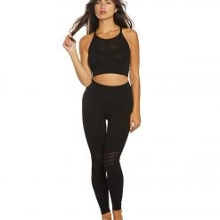 CLOTHING Free People Movement Gone Adrift Seamless Yoga Crop Top Black