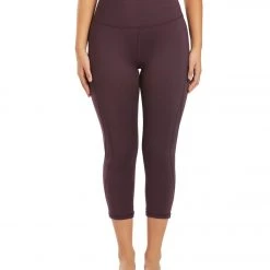 Balance Collection Briar High Waisted Yoga Capris Wild Plum CLOTHING