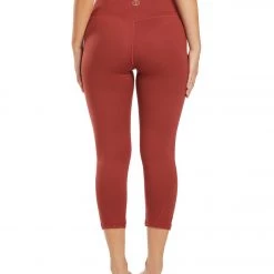 Balance Collection Briar High Waisted Yoga Capris Burnt Russet CLOTHING
