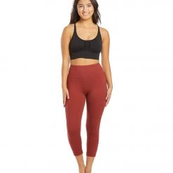 Balance Collection Briar High Waisted Yoga Capris Burnt Russet CLOTHING