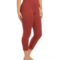 Balance Collection Briar High Waisted Yoga Capris Burnt Russet CLOTHING